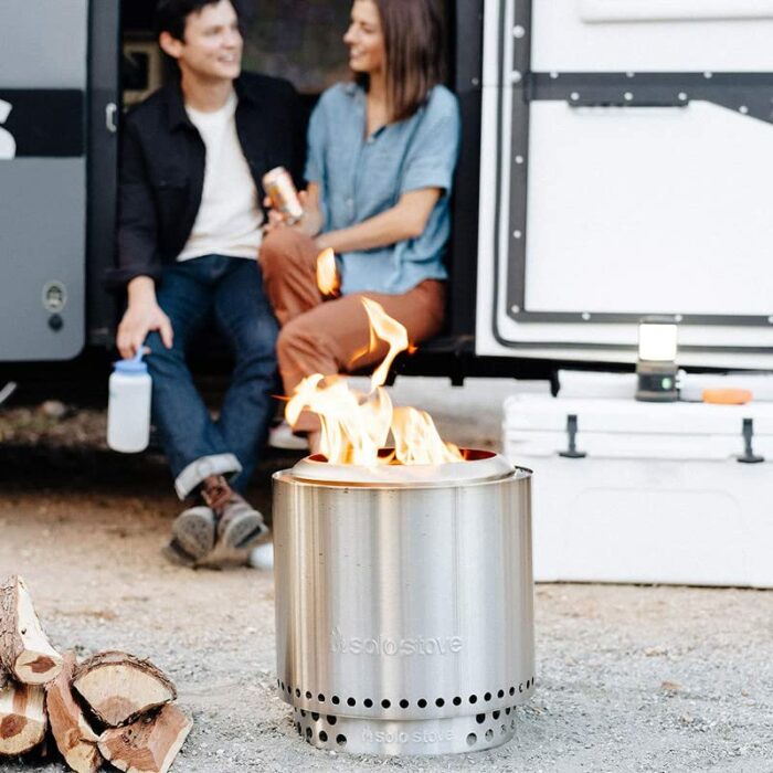 Solo Stove Ranger Backyard Bundle, Incl. Smokeless Fire Pit, Stand, Shelter, Shield |Camping Accessories Set, Portable Outdoor Heater, Wood Burni