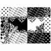 Trendwerk77 GmbH G-Cube Laptop Film Protective Film for any Device up to 17/15.4/14 / and 13 Inches Black and White Quilt Design
