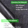 UISKOOPW Outdoor Storage Shed Mat，Hot Tubs Mat, Anti-Slip and Waterproof Backing, Dustproof Outdoor Carport Mat，Patio Furniture Floor Mat for Pro
