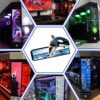 VSDISPLAY Y60 PC Case Display Monitor,12.6 inch 1920X515 NV126B5M-N41 IPS eDP LCD Screen with 2mini HDMI Video Port