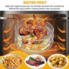 3 Layer Stainless Steel Air Fryer Rack,Air Fryer Accessories for Ninja,Tower,Reusable Air Fryer Silicone Liner,Kitchen Gloves,Air Fryer Silicone