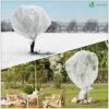 VOUNOT Garden Fleece with 10 Pegs, 50gsm Horticultural Fleece, Frost Winter Plant Protection Cover 1.5 x 10 m
