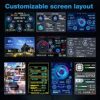 Annadue 3.5in IPS Computer Temp Monitor, PC Sensor Panel Display, PC CPU GPU RAM HDD Data Monitor Computer Temperature Display for Windows System