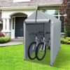 Raysfung Outdoor Storage Shed 6 x 3Ft Heavy Duty Portable Storage Shelter with Roll-up Zipper Door for Bike, Mower, Garden Storage