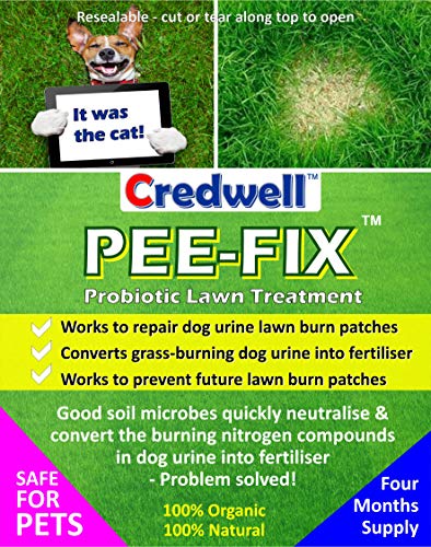 PEE-FIX dog urine neutraliser grass lawn patch repair treatment