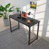 Foxemart Writing Computer Table Modern Sturdy Office Desk 32" PC Laptop Notebook Study Desk for Home Office Workstation, Black
