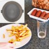 2 Pcs 5.7inch Air Fryer Silicone Liners, Reusable Round Air Fryer Silicone Pot Food Grade Lliners for Air Fryer Baskets Air Fryer Baking Accessor