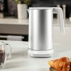 ZWILLING ENFINIGY Pro Kettle with Temperature Setting, Stainless Steel Limescale Filter & Warming Function, 1850 Watt, 1.5 Litres, Silver