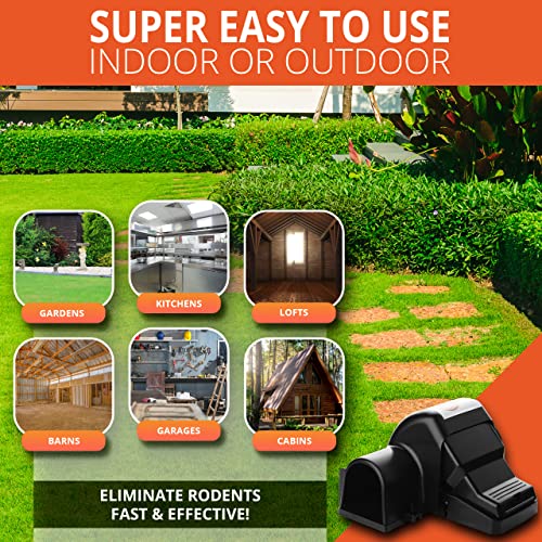 Ratkil Ultra Powerful Rat Trap - Large, Heavy Duty Trap That Kills Instantly | Professional Quality Rat Killer & Mouse Trap for Indoors & Outdoor