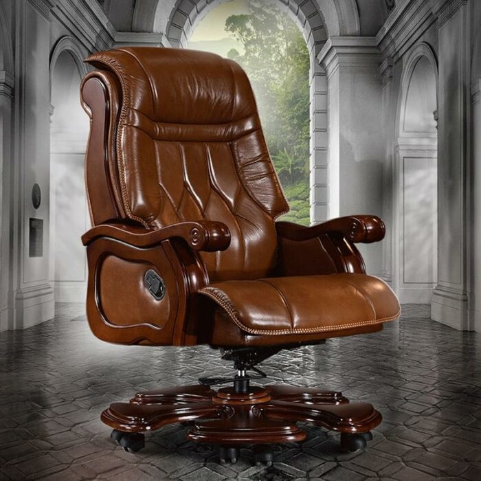 N/A Office Chair Recliner Leather Ergonomic Manager and Executive Office Chair (Color : 3-pack, Size : Light Grey)