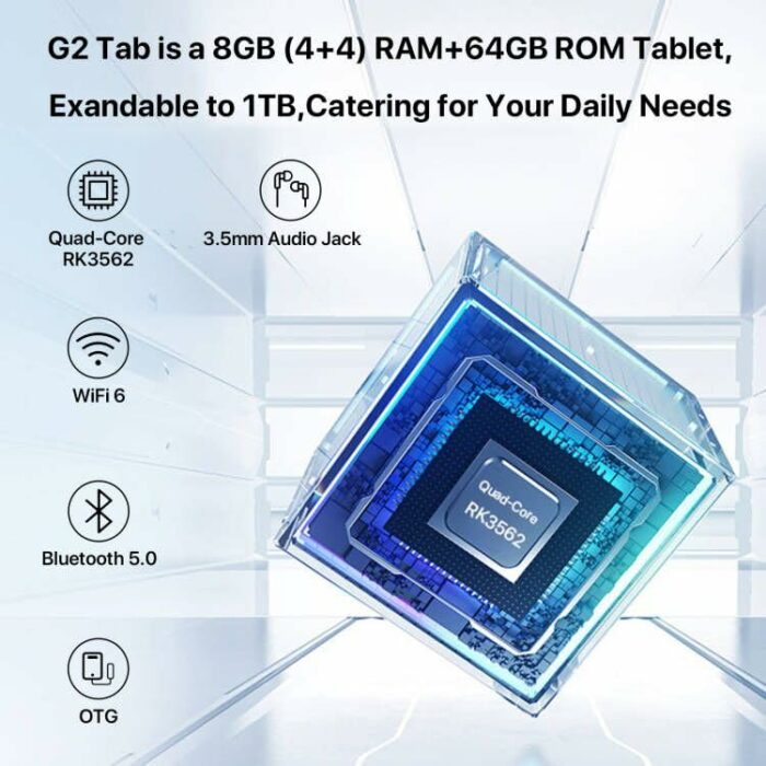 UMIDIGI G2 Tablet 10.1 Inch, Android 13 Tablet 8GB(4+4)+64GB-1TB, 1280 * 800HD, Tablets Google GMS + Widevine L1 Certified 8MP+8MP 6000mAh, WiFi6