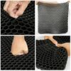 Gel Seat Cushion, Cooling Thick Big Breathable Honeycomb Design Absorbs Pressure Points Seat Cushion with Non-Slip Cover for Office Chair Home Ca