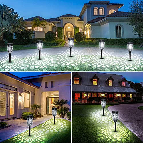 LiyuanQ Solar Garden Lights, Solar Torch Lights Outdoor 6 Pack Flame Effect Lanterns Waterproof Lights Decoration for Garden, Patio, Party, Weddi