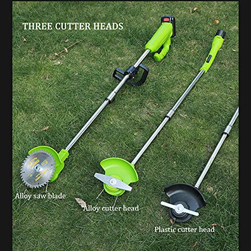 FSCLJ Electric grass trimmers portable lawn mower, farm household cordless lawn trimmer garden pruning tool, 12v / 24v battery pack and charger i