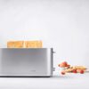 ZWILLING ENFINIGY Long Slot Toaster, 3 Automatic Programs, 7 Degree Toasting, Shut Off Function, for 4 Short or 2 Long Slices, Silver