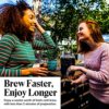 Willow & Everett Cold Brew Maker - Iced Coffee Makers - Glass Mason Jar w/Stainless Steel Spout - Removable Filter - Airtight Jug w/Tap - Approx