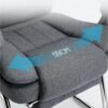 WALNUT Ergonomic Office Recliner Chair with Lumbar Support Modern Simple Leisure Chair Study Chair Fabric Office Chair Bow Chair (Color : Gray)