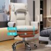SDFGH Office Chair Home Computer Chair Lift Swivel Chair Backrest Comfortable Sedentary Boss Chair Lunch Break Reclining Chair
