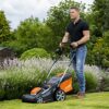 Yard Force 40V 37cm Cordless Lawnmower with lithium ion battery & quick charger LM G37A - GR 40 range