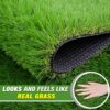 Artificial Grass Turf Rolls Lawn Realistic Astro Turf Grass Rug Carpet Synthetic Grass Mat for Garden Landscape Dog Pets Friendly for Patio Balco