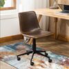 Topotdor Home Office Chair Mat,Abstract Desk Chair Mats for Hardwood Floor,Computer Chair Mat for Rolling Chair Non Slip Washable Floor Protector