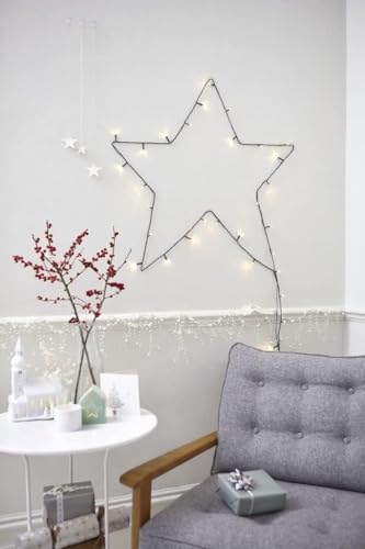 Command Decorating Clips, Pack of 20 Mini Hooks and 24 Small Strips, Transparent - Hanging Clips for Decorations and Fairy Lights, Wall Adhesive - Damage Free