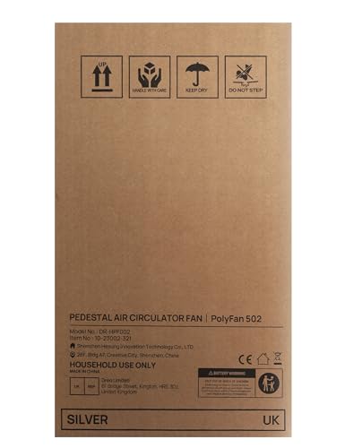 Dreo Standing Fan, 120°+120° Omni - directional Cooling Fans For Bedroom, Adjustable Height Room Fan, 8 Speeds, 3 Modes, 8H Timer