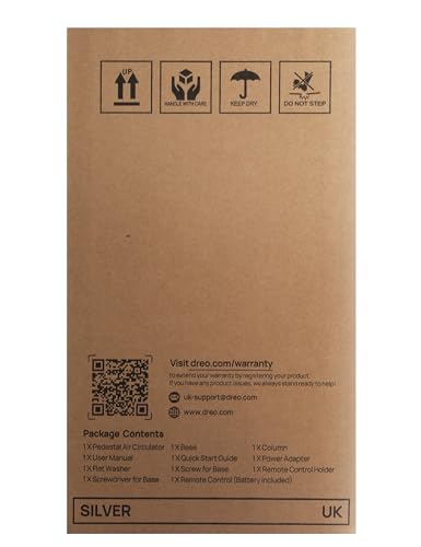 Dreo Standing Fan, 120°+120° Omni - directional Cooling Fans For Bedroom, Adjustable Height Room Fan, 8 Speeds, 3 Modes, 8H Timer