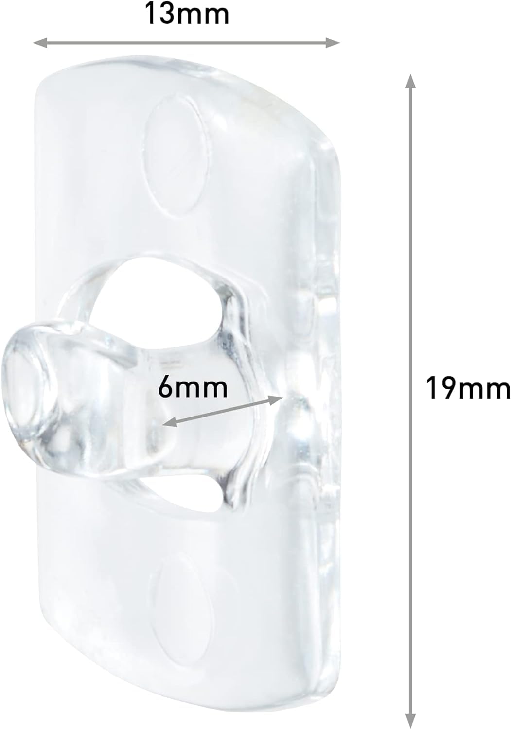 Command Decorating Clips, Pack of 20 Mini Hooks and 24 Small Strips, Transparent - Hanging Clips for Decorations and Fairy Lights, Wall Adhesive - Damage Free